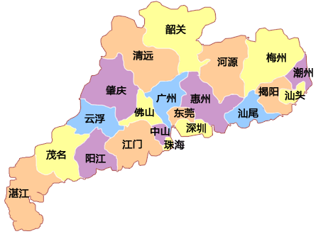 广东省地图